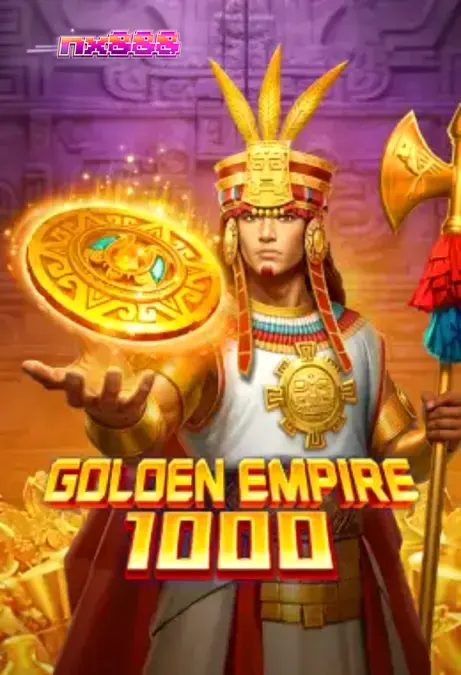 Tampilan visual slot Golden Empire 1000 dengan tema kuil kuno